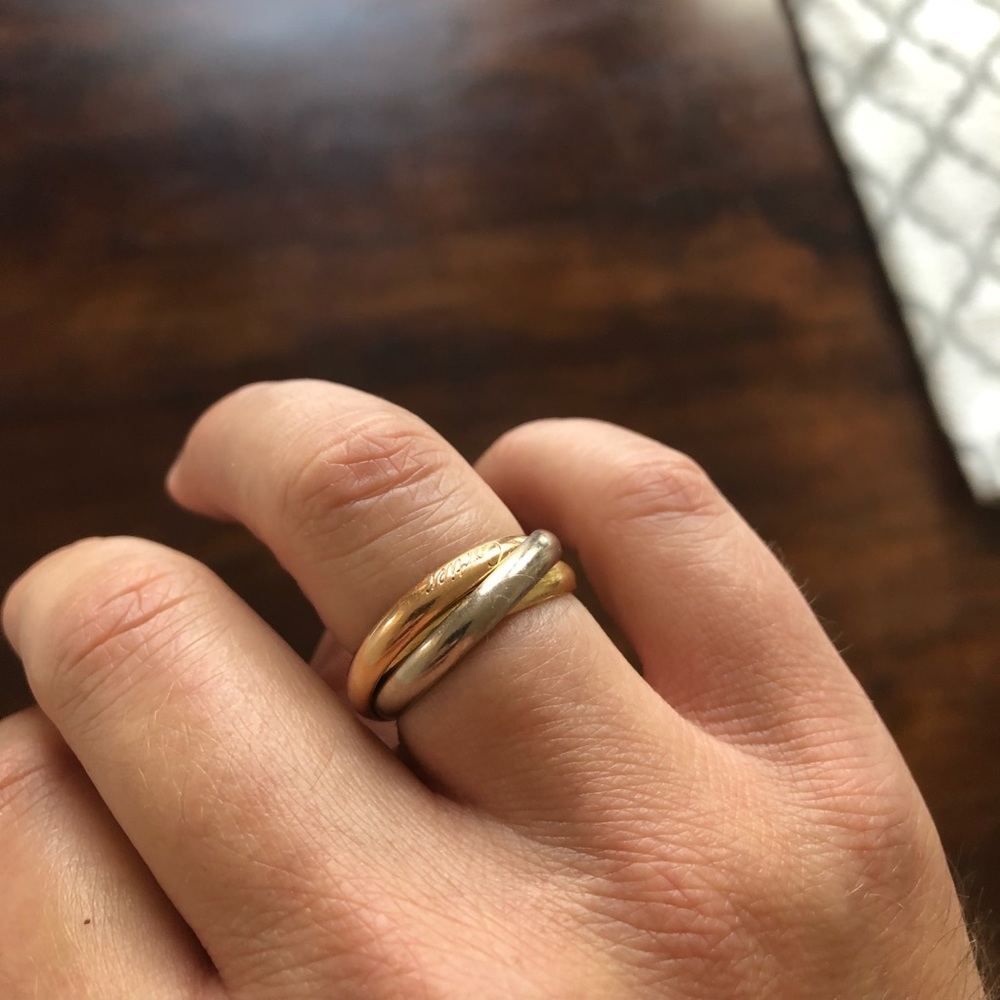 Mens Cartier Trinity Ring.